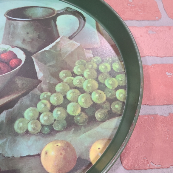 Vintage round metal serving tray Still Life by Henk Bos - Picture 4 of 8